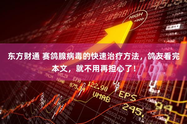 东方财通 赛鸽腺病毒的快速治疗方法，鸽友看完本文，就不用再担心了！