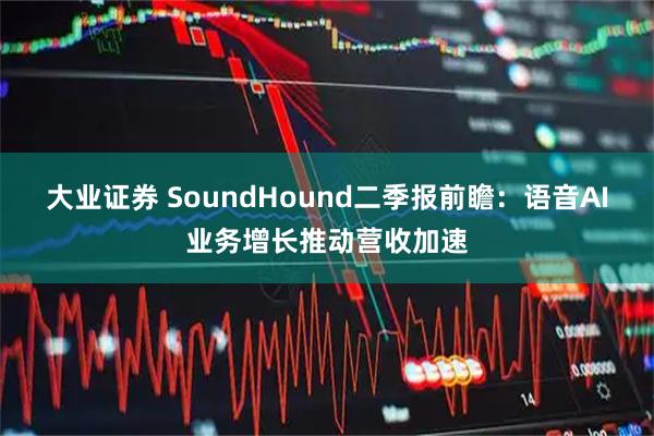 大业证券 SoundHound二季报前瞻：语音AI业务增长推动营收加速